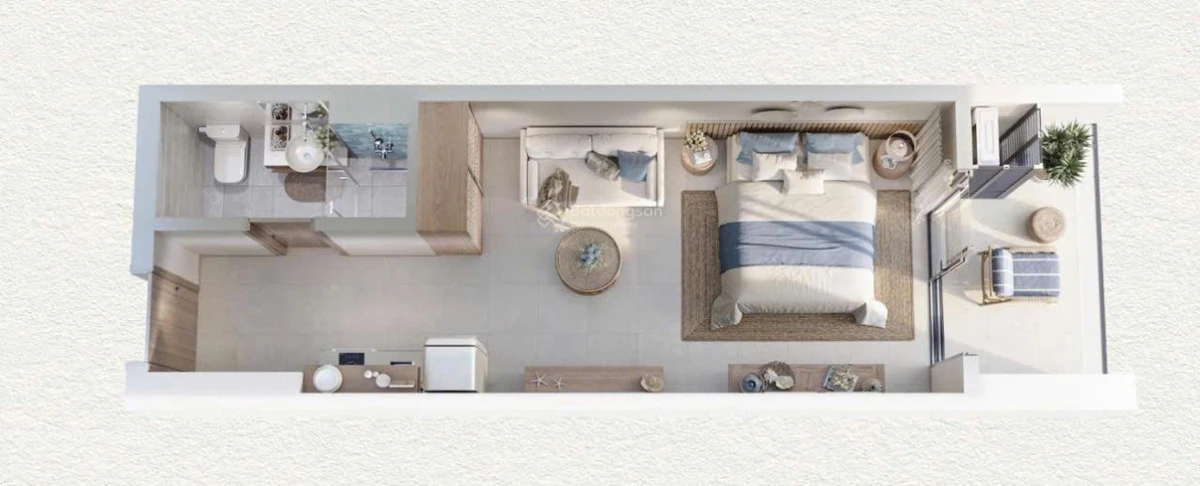 Tầm nhìn panorama vô tận giữa biển và trời, với căn Studio 35m2, hướng Đông Nam giá chỉ từ 1,455 tỷ - Ảnh 1