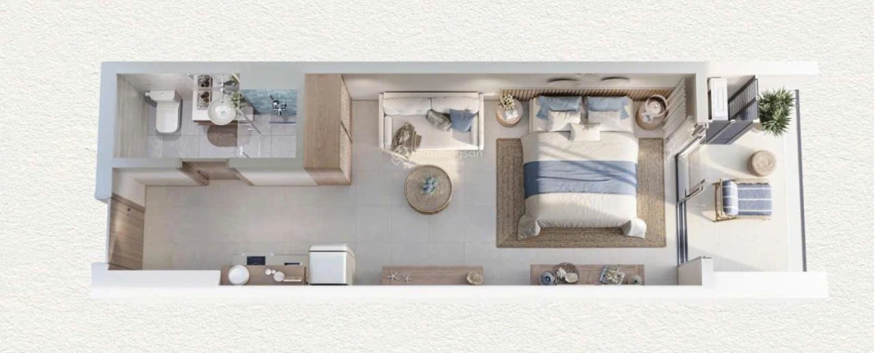Tầm nhìn panorama vô tận giữa biển và trời, với căn Studio 35m2, hướng Đông Nam giá chỉ từ 1,455 tỷ - Ảnh 1