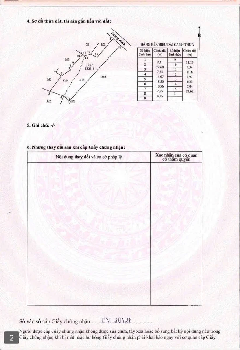 Bán đất 1300m2 đường nhựa Long Tân, chỉ 1 tỷ 50 - Ảnh thu nhỏ 4