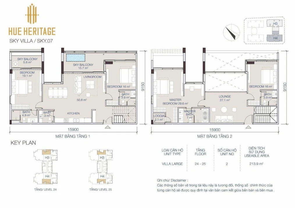 Căn Skyvilla đầu tiên tại Huế. Tầng đỉnh, view ôm trọn Sông Hương - Đại Nội - Ảnh thu nhỏ 4