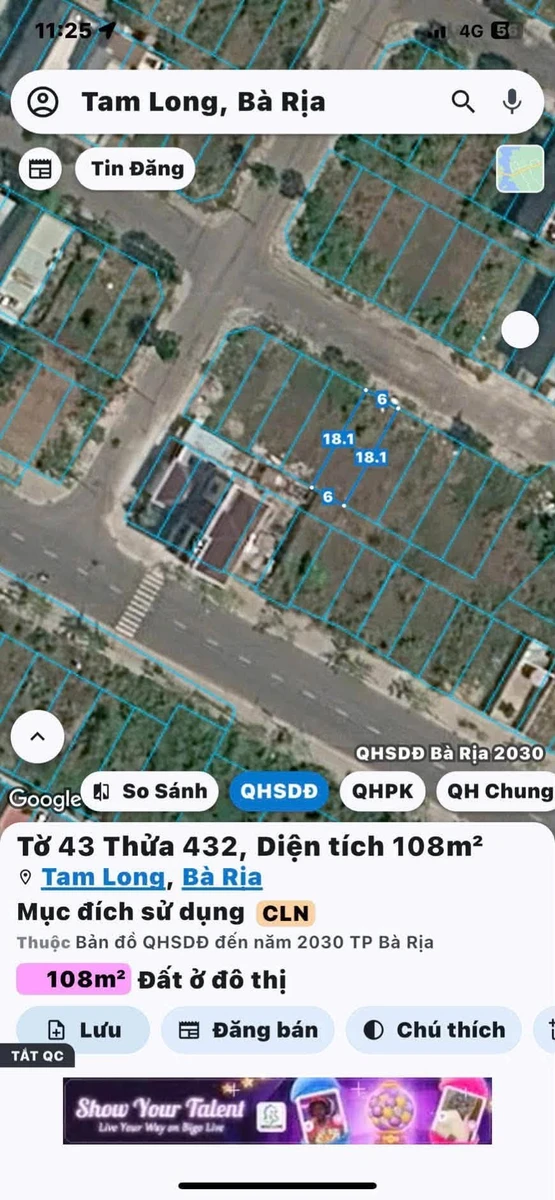 Bán đất Gò Cát 8 Hòa Long 108m² 2,299 tỷ - Ảnh thu nhỏ 3