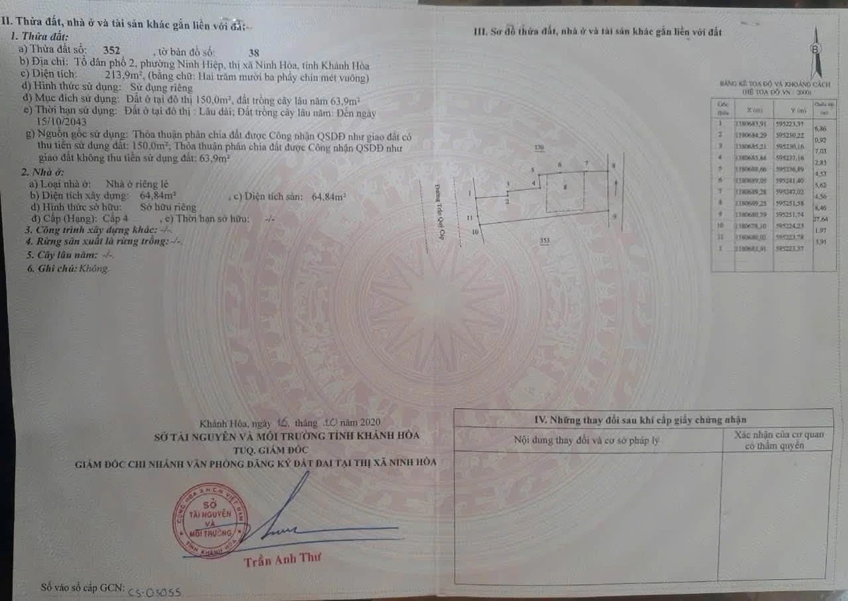 Bán đất mặt tiền Trần Quý Cáp 213,9m2 Ninh Hòa - Ảnh thu nhỏ 5