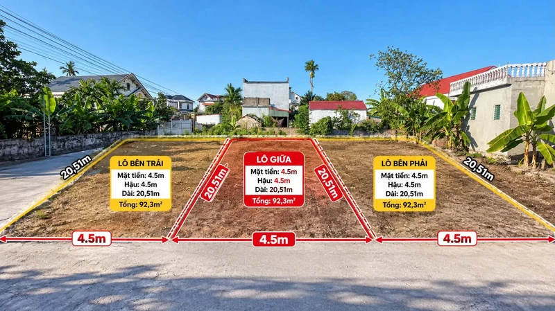Bán lô đất 91,2m² Thôn Đươi, Đoàn Thượng, Hải Phòng 1,1 tỷ