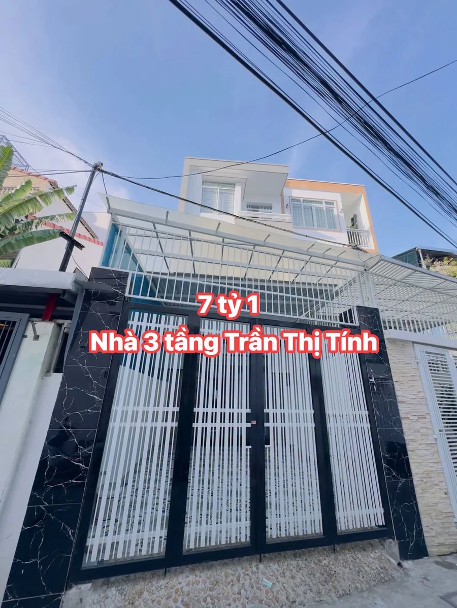Bán nhà 3 tầng 4PN Trần Thị Tính Phước Hòa 153m² 7,1 tỷ - Ảnh 1