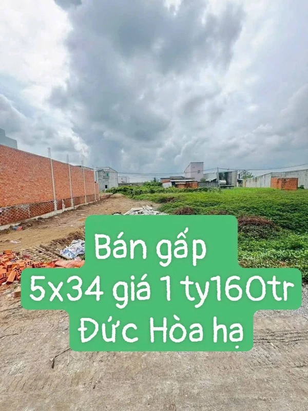 Bán đất Đức Hòa Tây Ninh 170m² 1 tỷ 160