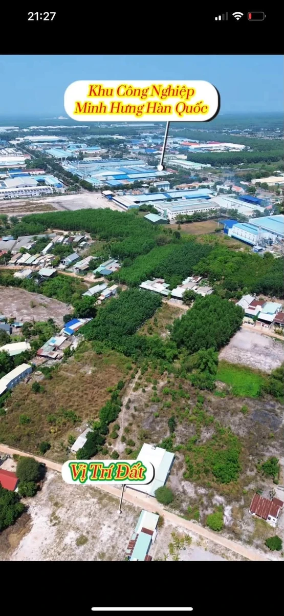 Bán đất mặt tiền 8x44m Phường Minh Hưng Chơn Thành 1 tỷ 50 - Ảnh thu nhỏ 5