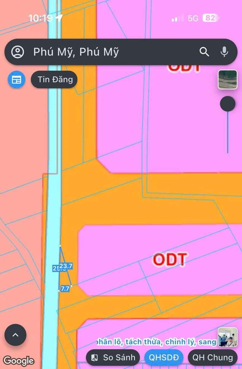 Bán đất Phú Mỹ 4000m² mặt tiền 100m giáp ngã 3 - Ảnh thu nhỏ 3