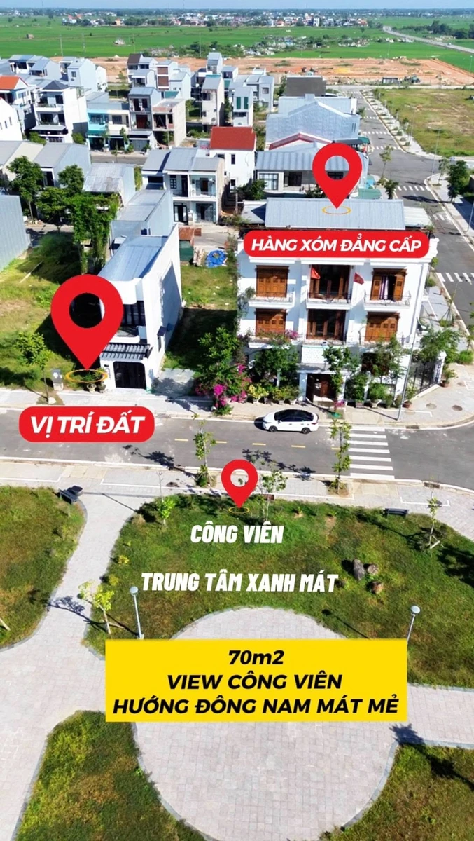 Bán lô đất 70m² view công viên KQH Hương Sơ khu vực 7, TP Huế, giá 1 tỷ 580 triệu - Ảnh thu nhỏ 4