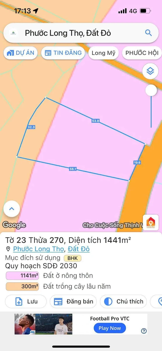 Bán đất mặt tiền Phạm Hùng 1441m2 Bà Rịa - Vũng Tàu - Ảnh thu nhỏ 5