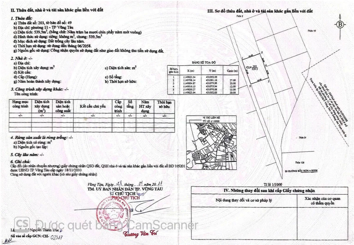 Bán đất hẻm 90m² Bình Giã, P.11, Vũng Tàu 589 triệu - Ảnh thu nhỏ 3