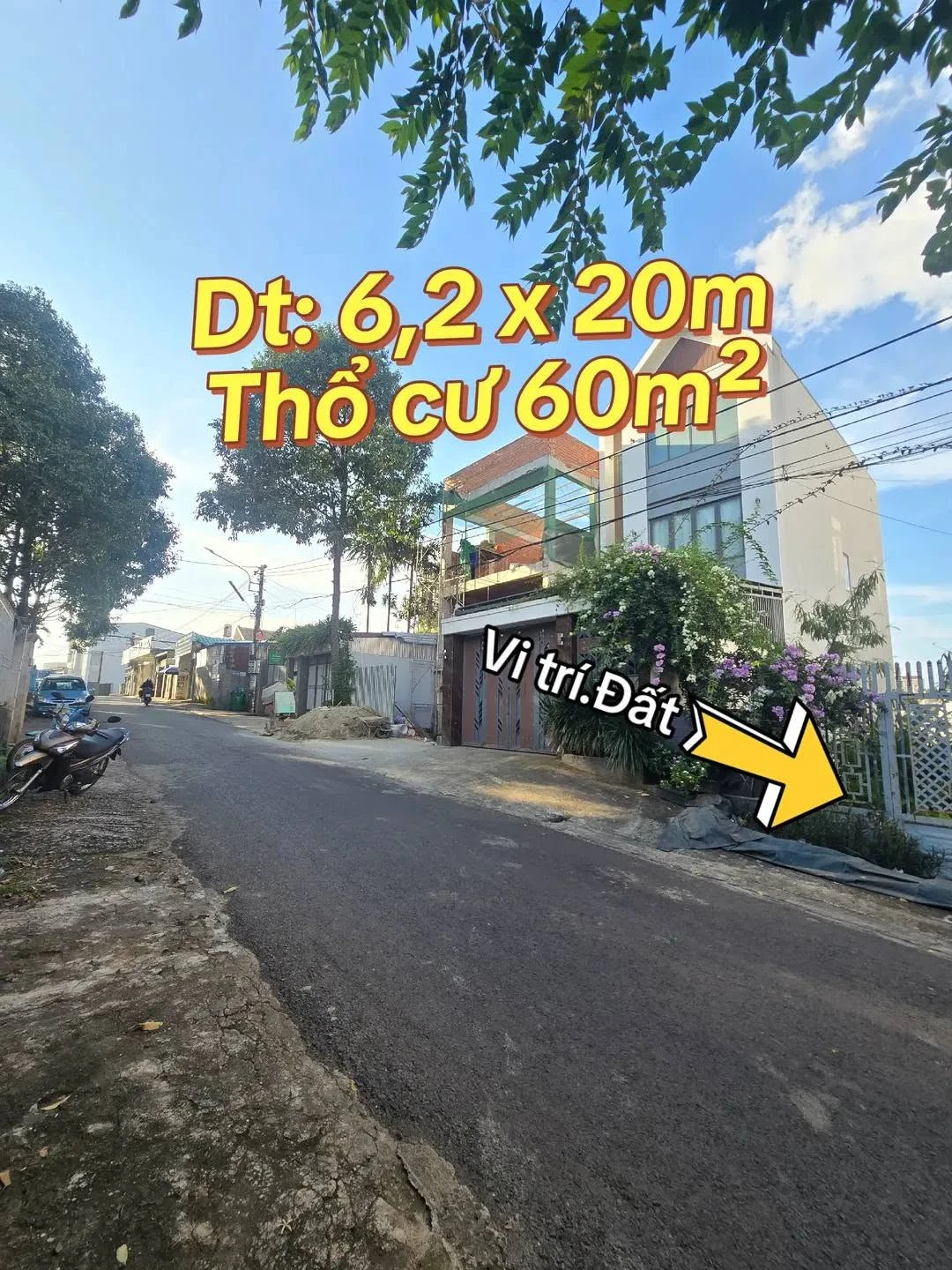 Bán lô đất mặt tiền Lương Thế Vinh 6,2x20m, Đắk Lắk - Ảnh 1