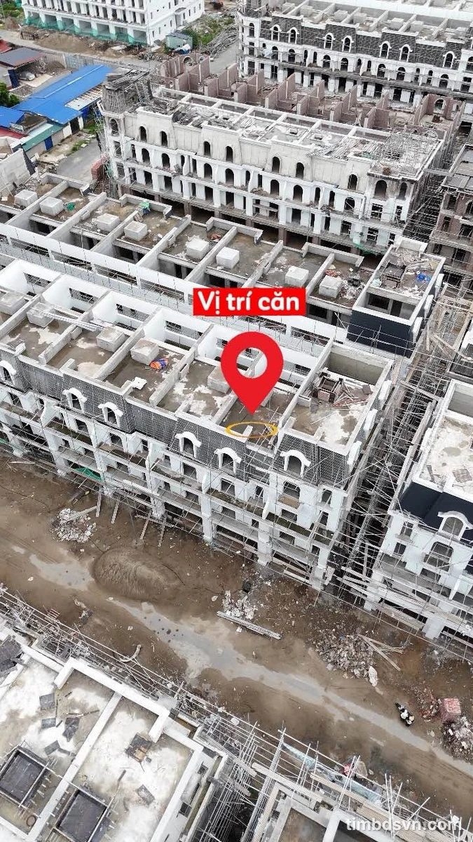 Bán nhà 4 tầng 90m2 mặt tiền 6m Hoàng Huy Thủy Nguyên 5,9 tỷ - Ảnh 1