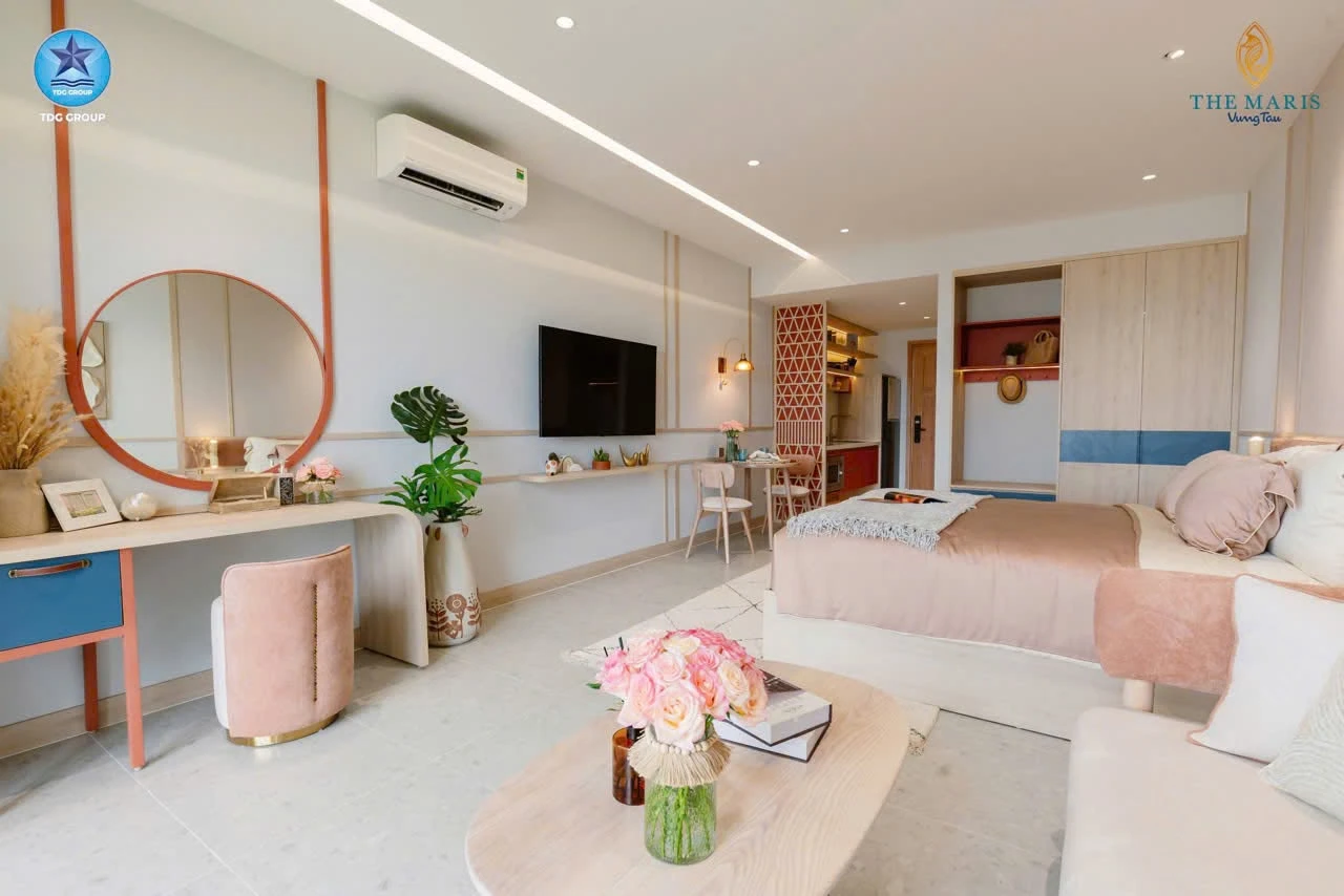 Cho thuê Studio 44,54m² view biển tại The Maris Vũng Tàu - Ảnh 1