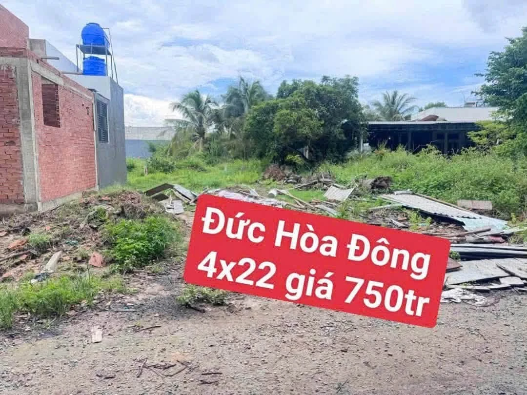 Bán đất Hóc Môn 88m2 Đức Hoà Đông 750 triệu - Ảnh 1