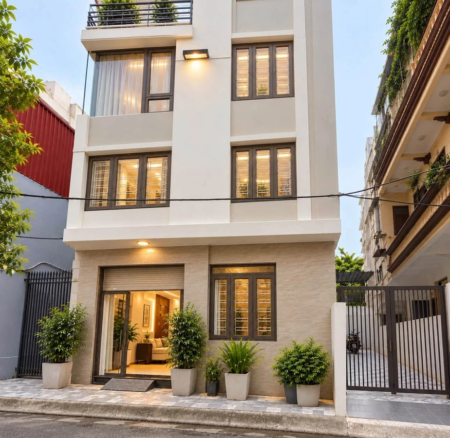 Sang nhượng nhà oto đỗ cửa 51m² 4 tầng mặt tiền Quận 12 - Ảnh 1