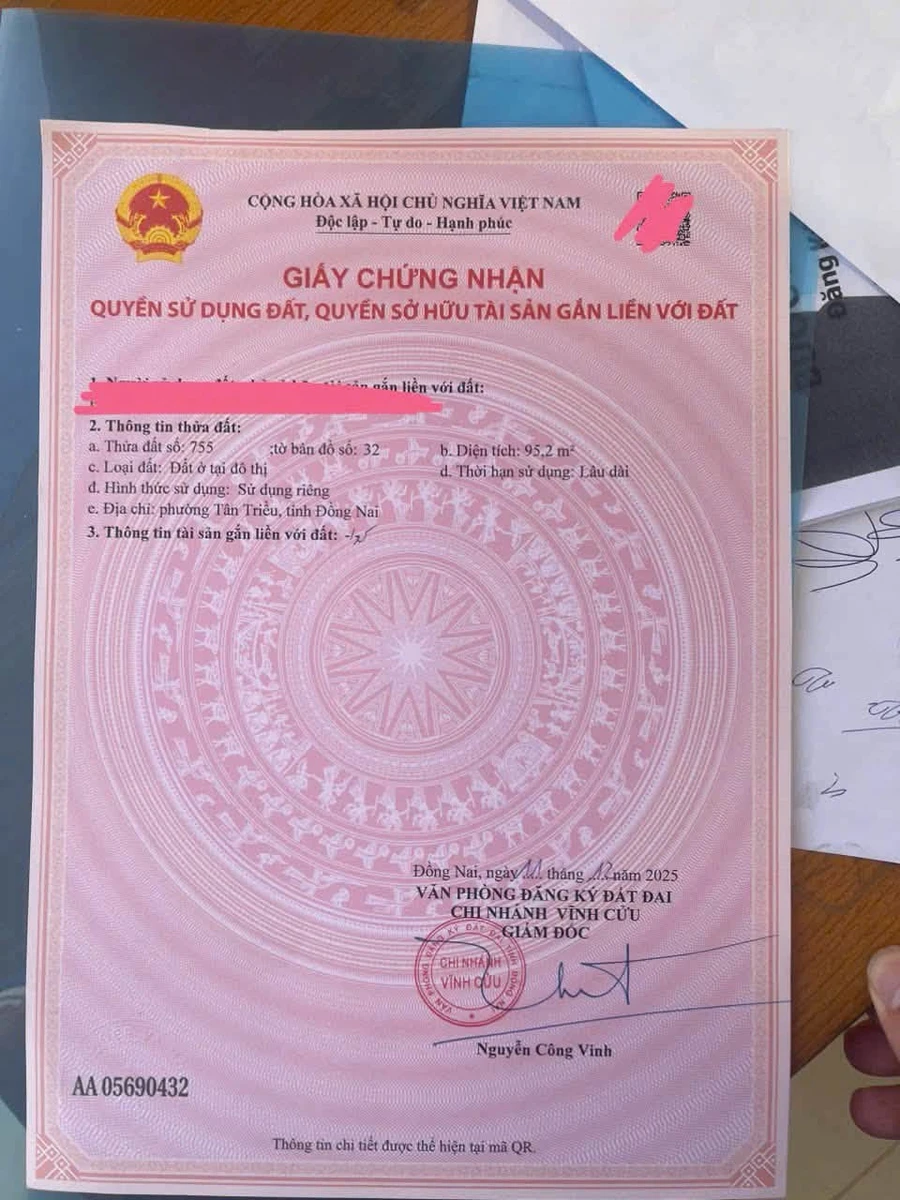 Bán lô đất thổ cư 96m² Tân Triều, Biên Hòa 1,55 tỷ - Ảnh thu nhỏ 4