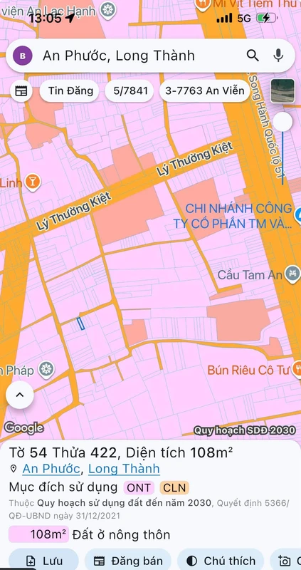 Bán đất An Phước Long Thành 110m² giá 1 tỷ