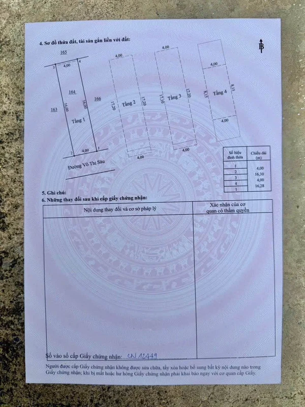 Bán nhà mặt tiền 1 trệt 3 lầu 234m² Biên Hòa 16,9 tỷ