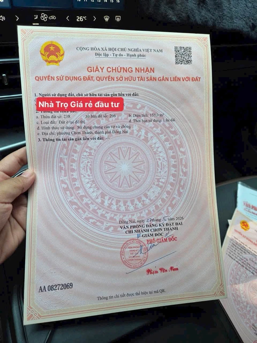Bán dãy trọ 6 phòng, Kiot thu nhập 12.8tr/tháng tại Becamex Chơn Thành - Ảnh thu nhỏ 4