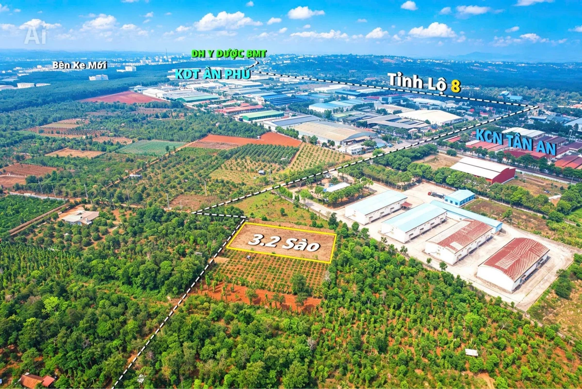 Bán 3,2 sào đất trống phường Tân An, hẻm cấp 1 vành đai QL14 và QL26, giá 4 tỷ - Ảnh 1