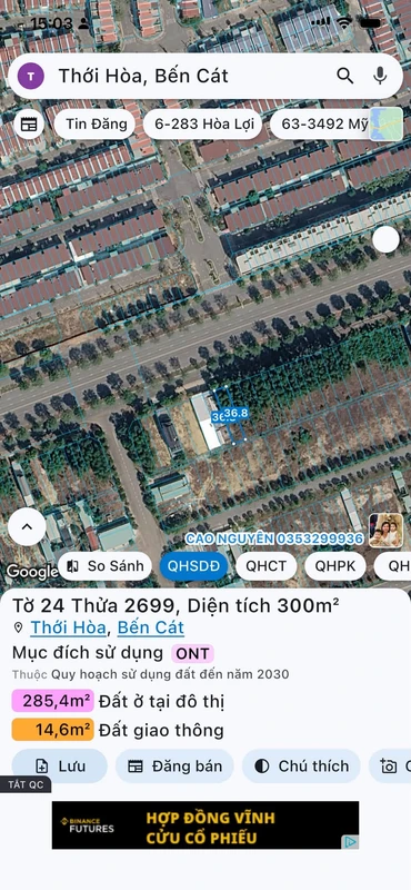 Bán đất 300m2 mặt tiền Vành Đai 4 gần ĐH Việt Đức, Bình Dương giá 3,5 tỷ