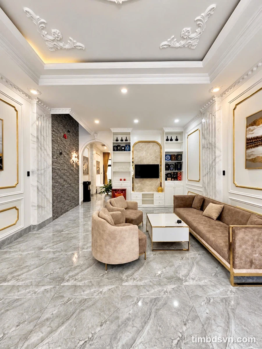 Bán nhà 1 trệt 2 lầu 4PN, 223m² KDC Văn hóa Tây Đô, Cần Thơ - Ảnh thu nhỏ 2