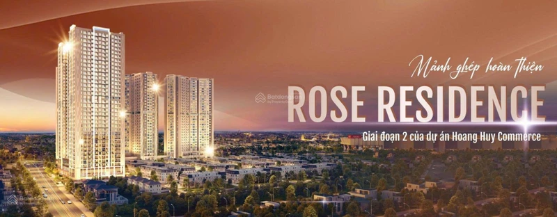 Ưu đãi 800tr. Quỹ 5 căn hoa hậu Hoàng Huy Commerce Rose. Nhận nhà từ 1,7x tỷ. Ký cọc trực tiếp CĐT