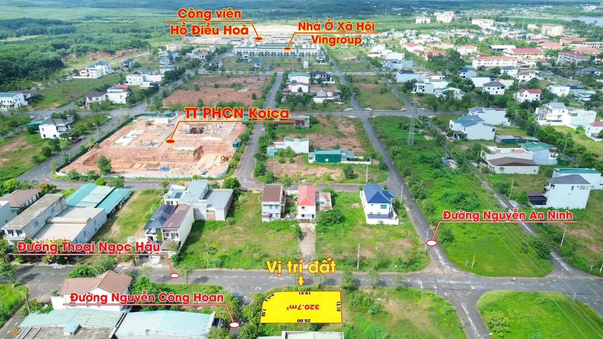 Bán lô góc 321m2 hai mặt tiền Thoại Ngọc Hầu, 2 tỷ 5 - Ảnh thu nhỏ 2