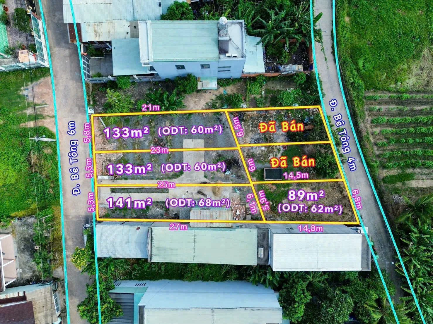 Bán đất thổ cư 62m² nhánh DX071 thông DX070 gần chợ Bưng Cầu, Chánh Hiệp - Ảnh 1