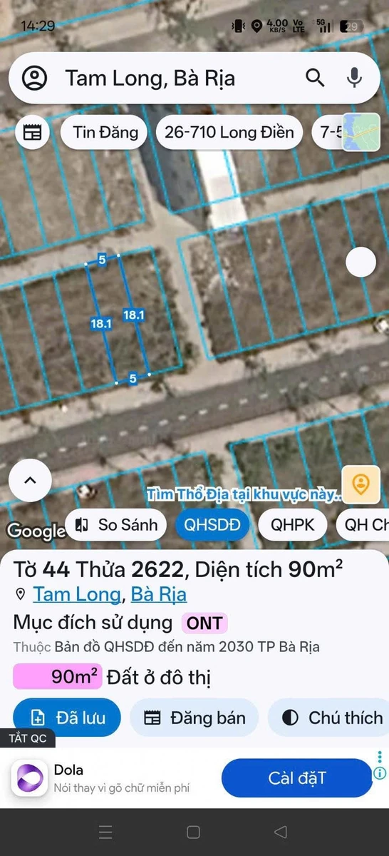 Bán đất Tái Định Cư Hòa Long 90m² giá 2,05 tỷ - Ảnh thu nhỏ 2