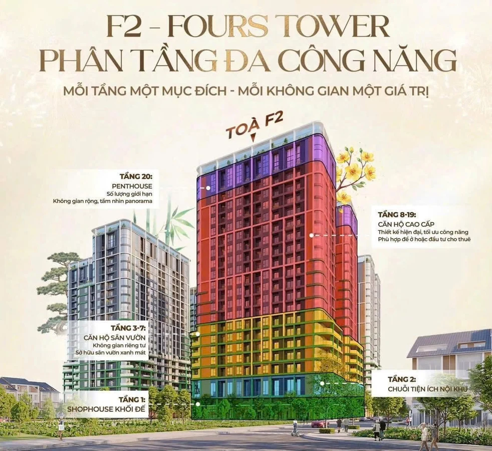 Bán căn hộ FourS Tower F2 41.8m² 2.237 tỷ Quận 7 - Ảnh 1