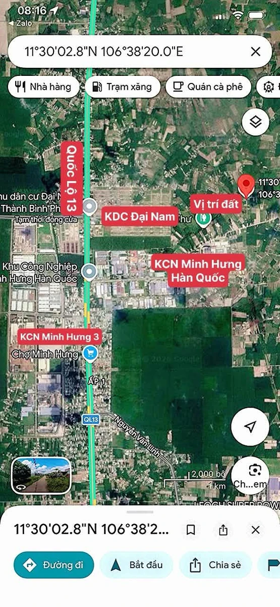 Bán đất 78,4m² gần KCN Minh Hưng Hàn Quốc, 299 triệu - Ảnh 1