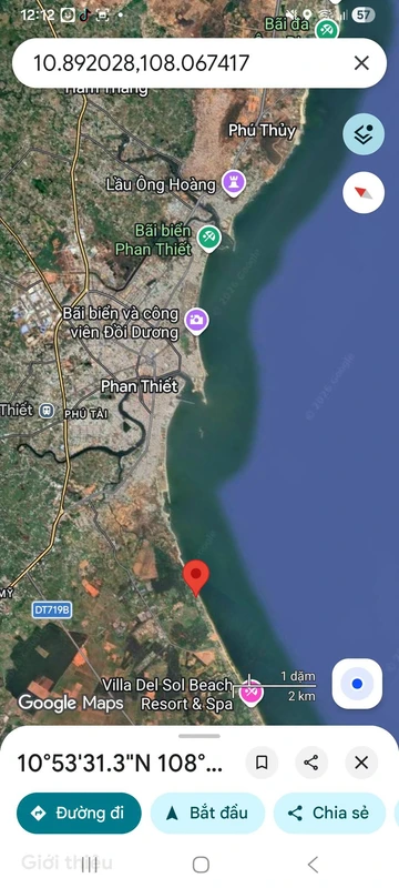 Bán đất mặt tiền biển Phan Thiết 2879m2, 3 tỷ
