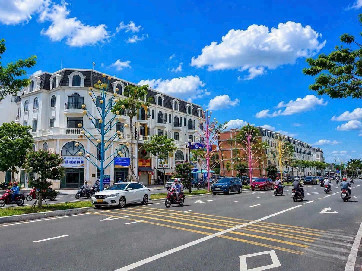 Cho thuê nhà góc 1 trệt 3 lầu 450m² Đại lộ Đông Tây 25tr/tháng - Ảnh thu nhỏ 2