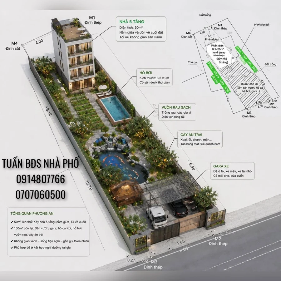 Bán đất Bình Thạnh 170m² ngang 9.5m, giá 8.7 tỷ - Ảnh 1