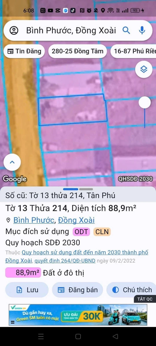 Bán lô đất thổ cư Phường Tân Phú gần Trường Hùng Vương - Ảnh thu nhỏ 2