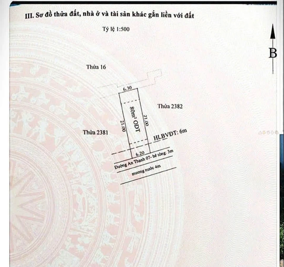 Bán đất mặt tiền An Thạnh 07, Thuận An, 130,5m², giá 2,95 tỷ - Ảnh thu nhỏ 2