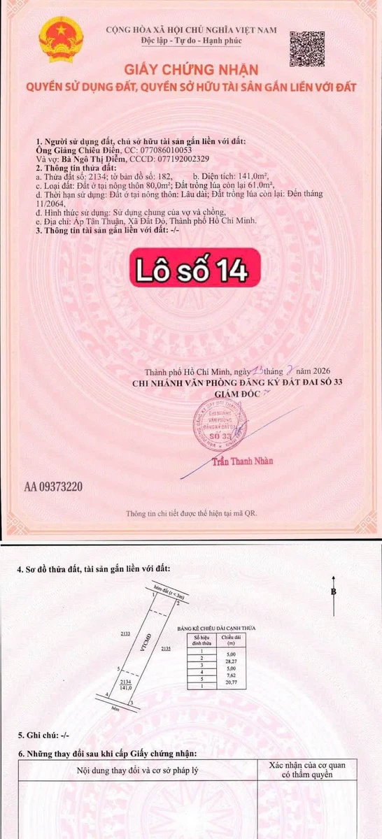 Bán đất Tân Phú 135m² sổ riêng 420 triệu - Ảnh thu nhỏ 5