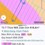 Bán đất xây dãy trọ 418m2 mặt tiền 6m gần KCN Minh Hưng - Ảnh thu nhỏ 4