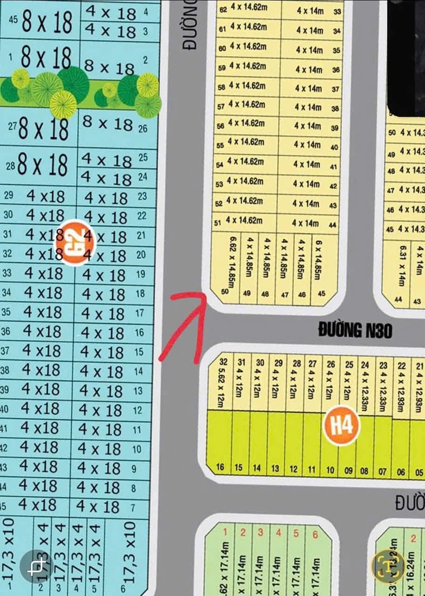 Bán lô góc 2 mặt tiền 97,7m2 KDC Cát Tường Phú Sinh, giá 1,73 tỷ - Ảnh thu nhỏ 5