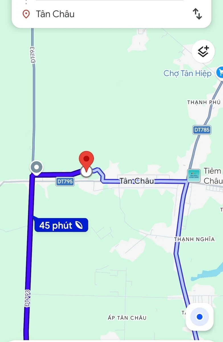 Bán đất mặt tiền đường nhựa 256,5m2 giá 350 triệu tại Xã Thạnh Đông, Tân Châu, Tây Ninh - Ảnh thu nhỏ 2