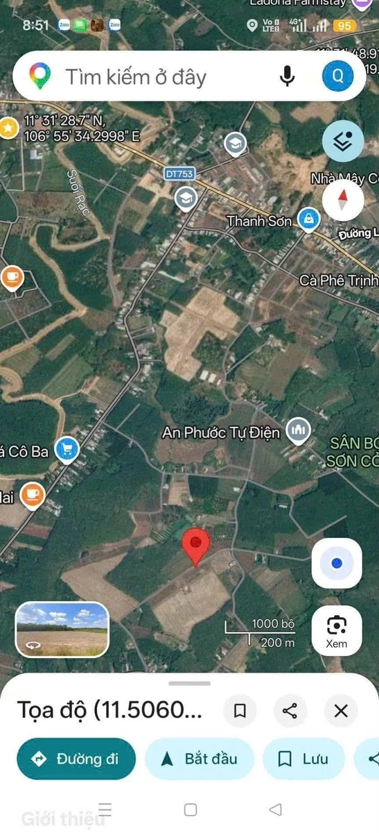 Bán 2 lô đất thổ cư 230 m² Tân Hưng Bình Dương - Ảnh thu nhỏ 3