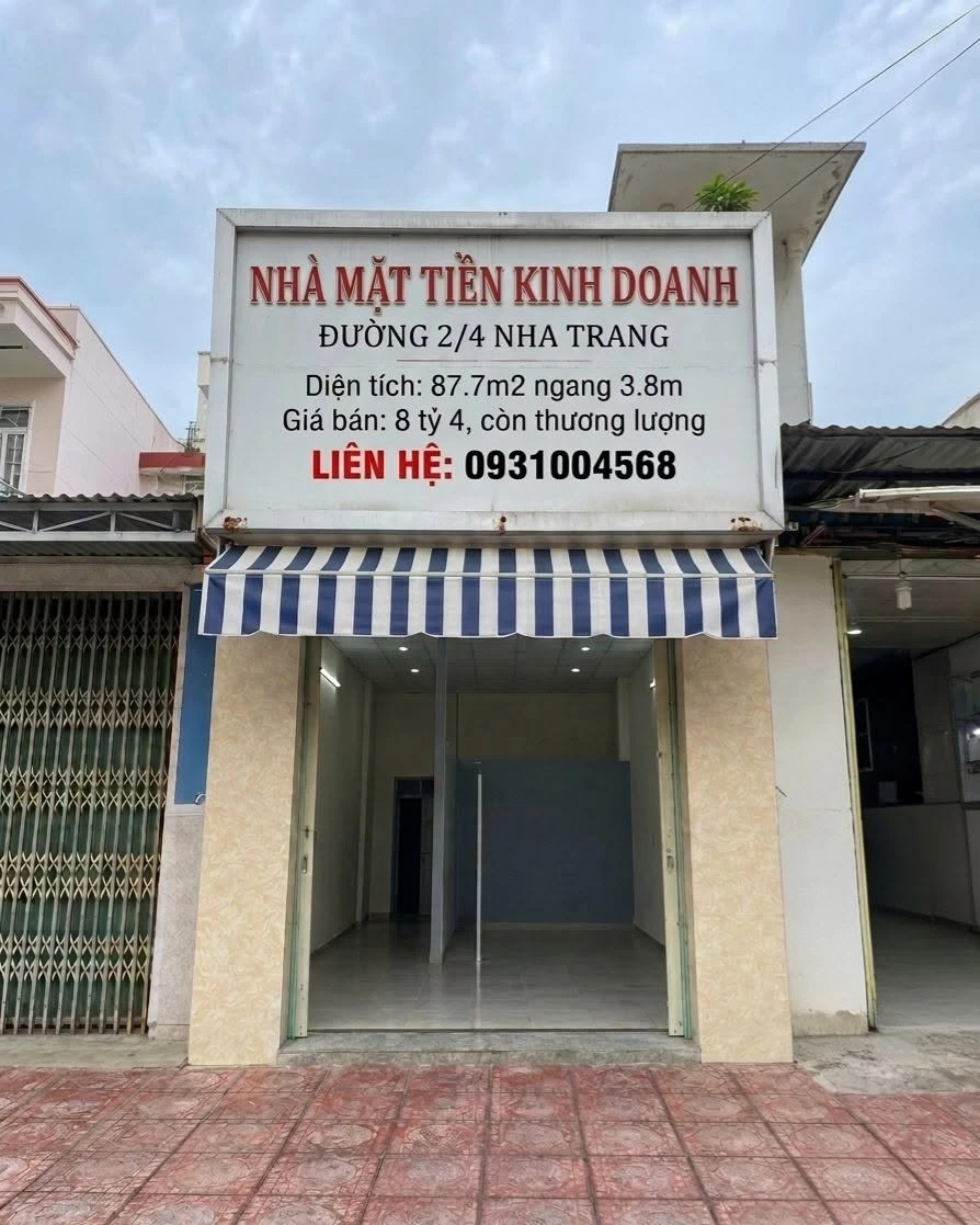 Bán nhà mặt tiền đường 2/4 Nha Trang 87,7m² 8 tỷ 4 - Ảnh 1