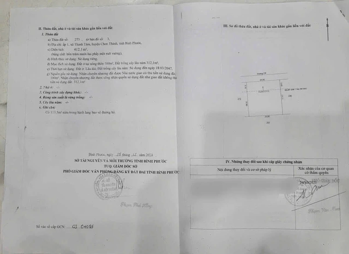 Bán đất mặt tiền 100m2 trung tâm Chơn Thành, Bình Dương - Ảnh thu nhỏ 5