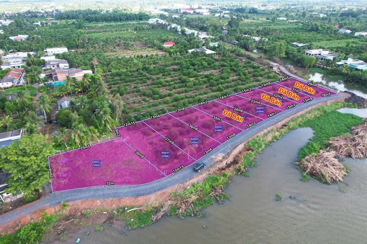 Bán đất vườn 500m² view sông Vàm Cỏ Đông, xã Thạnh Lợi (Thạnh Hòa, Bến Lức cũ), giá 999 triệu - Ảnh 1