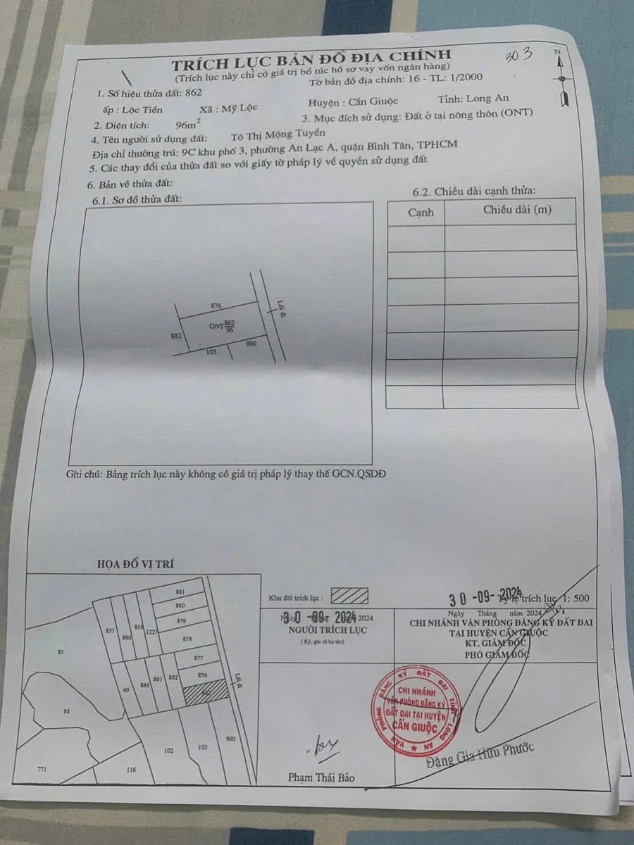 Bán đất thổ cư 90m² Xã Mỹ Lộc Cần Giờ 790 triệu - Ảnh thu nhỏ 3