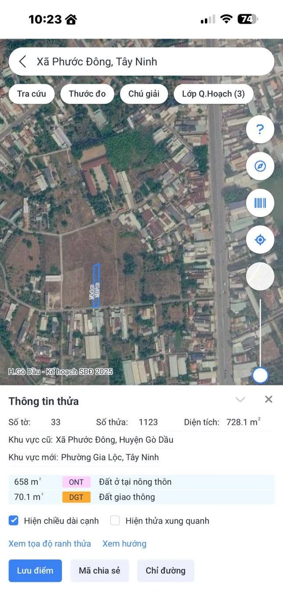 Bán đất thổ cư 740m² Tây Ninh, gần KCN Phước Đông, 2 tỷ - Ảnh thu nhỏ 3
