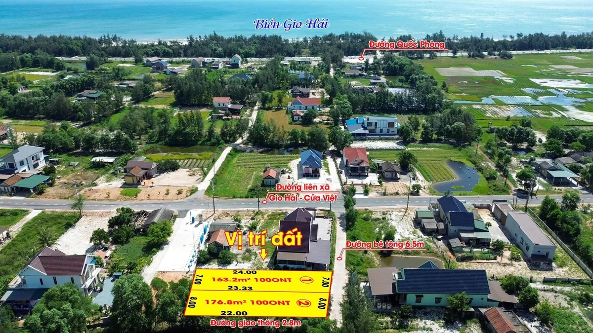 Bán cặp lô liền kề Gio Hải 200m² 800 triệu/lô - Ảnh thu nhỏ 3