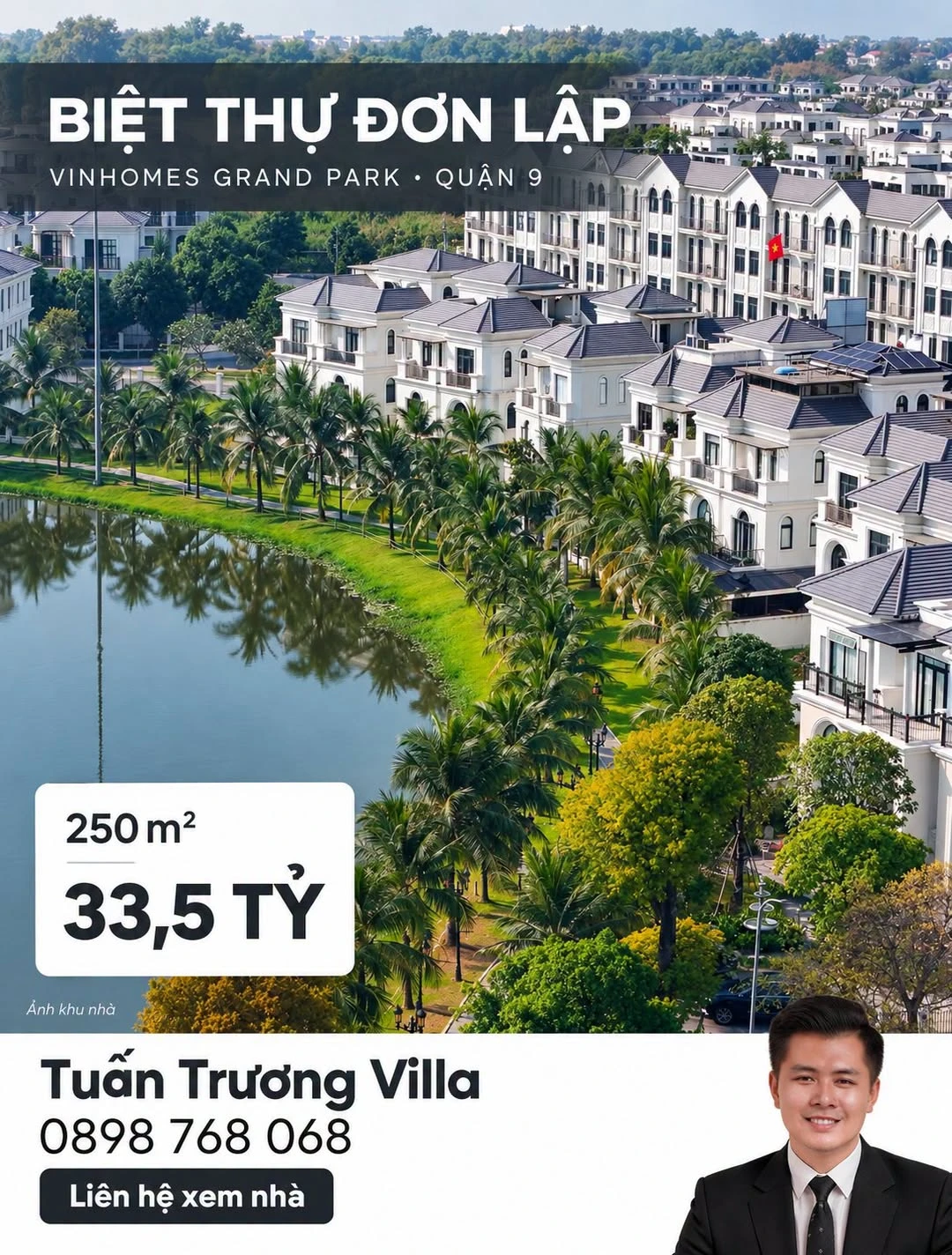 🏡 BIỆT THỰ VINHOMES QUẬN 9 – GIÁ TỪ 26,6 TỶ BAO THUẾ PHÍ - Ảnh 1