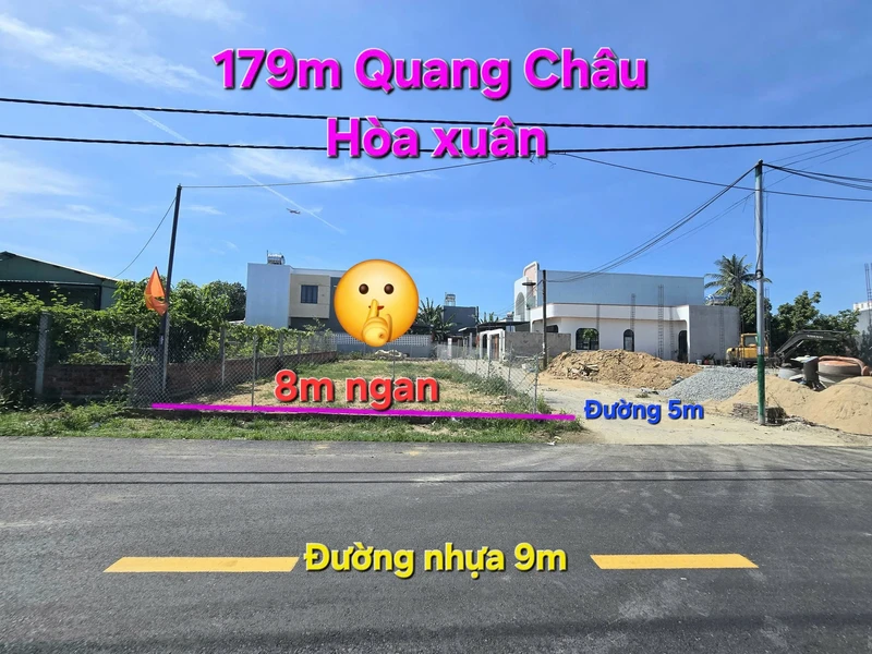 Bán đất nền 176m2 mặt tiền Quang Châu Hoà Xuân Đà Nẵng